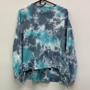Electric rose tie dye sweatshirt